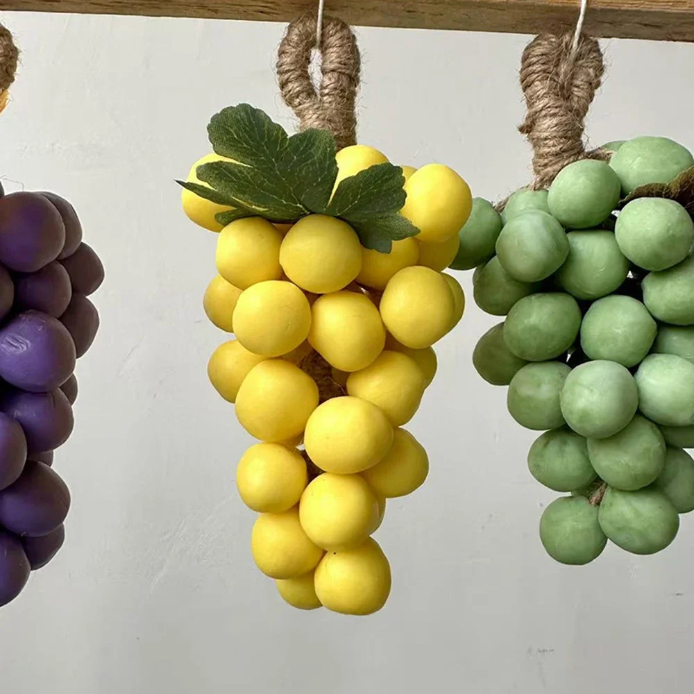 250g Simple Grape Bunch Soap Green Handmade Soap Creative Home Decoration Fragrance Pendant Bathroom Bath Soap Gift for Friends