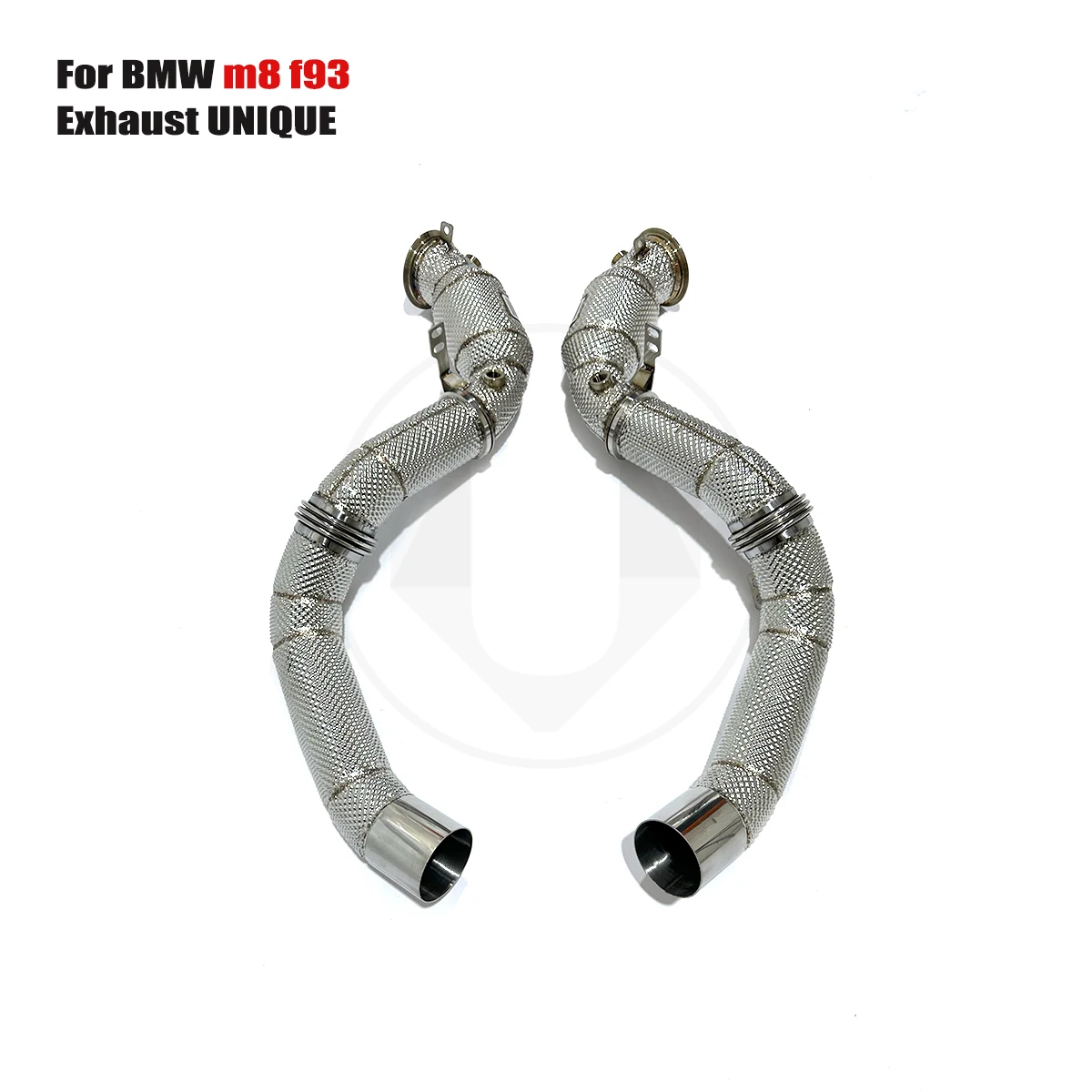 UNIQUE For Bmw m8 f93 With insulator downpipe With cat/without cat exhaust pipe