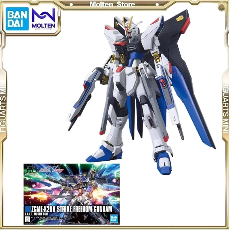 

Genuine BANDAI Assembly Model HG HGCE 201 1/144 ZGMF-X2OA STRIKE FREEDOM GUNDAM Action Figure Models Collect Ornaments