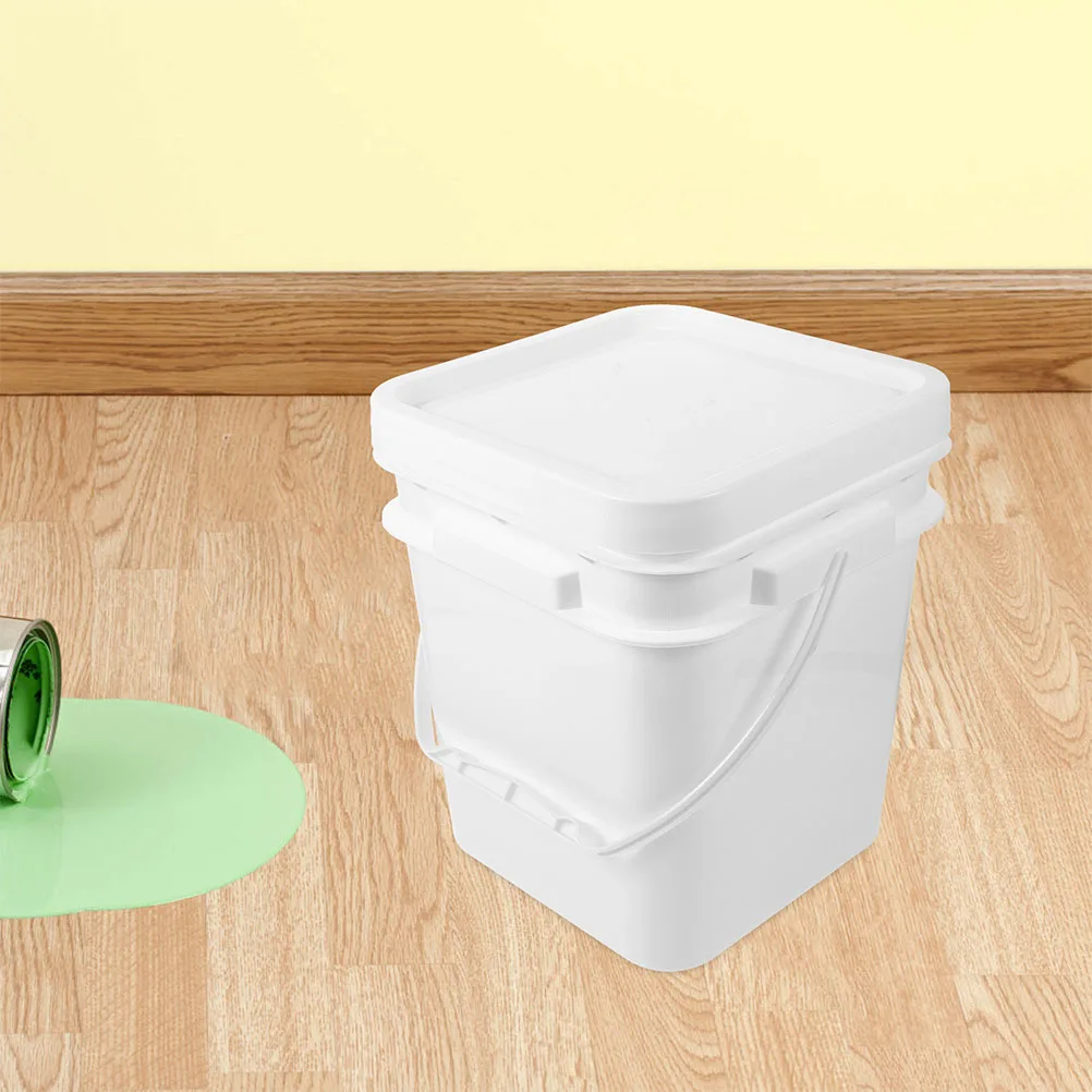 

2 Pcs Buckets with Handles Paint for Painting PP Storage Container Containers Leftover