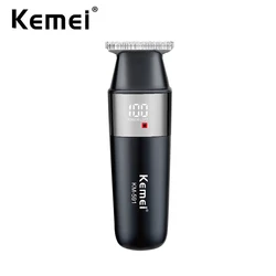 Kemei Professional Small Hair Trimmer USB Rechargeable Cordless Hair Clipper Mini Portable Electric Hair Cutting Machine for Men