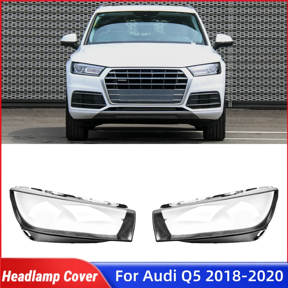 

For Audi Q5 2018 2019 2020 Vehicle Accessories Shade Headlight Headlamp Lamp Cover Car Front Headlight Lens Cover Lights Shell