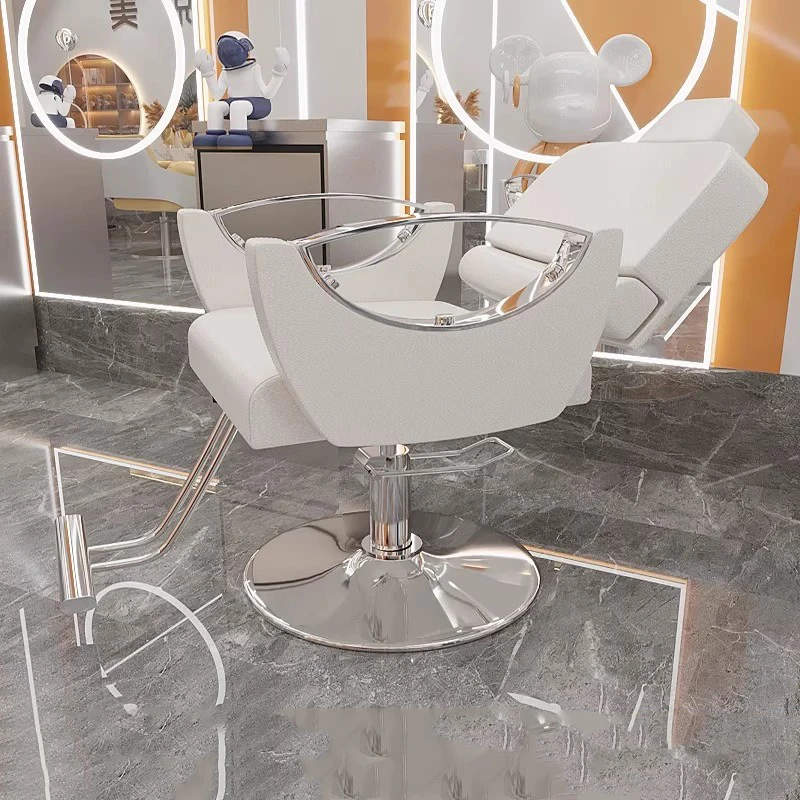 Modern Luxury Barber Chair Hairdressing Professional Beauty Equipment Salon Chair Style Reclining Poltrona Da Barbiere Furniture