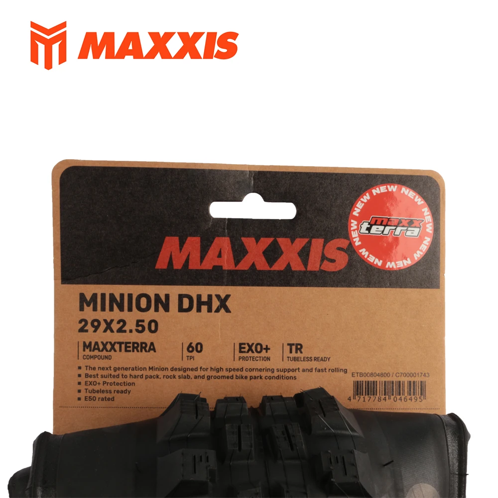 MAXXIS MINION DHX Mountainbike-Downhill-Reifen, pannensicher, MTB-Schlauchlosreifen für Trail, Enduro, Downhill 27,5x2,50 29x2,50 – Detail 3