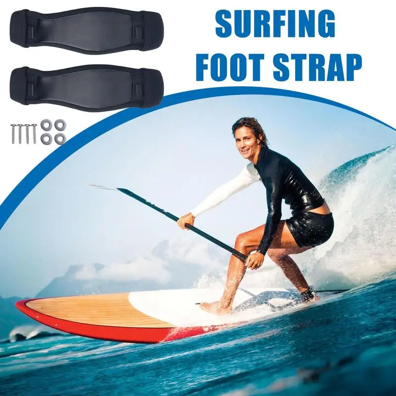 Windsurf Foot Strap Kiteboard Foot Fixing Belt PU Leather Fabric Surf Board Accessories For Beach Activity And Competitions