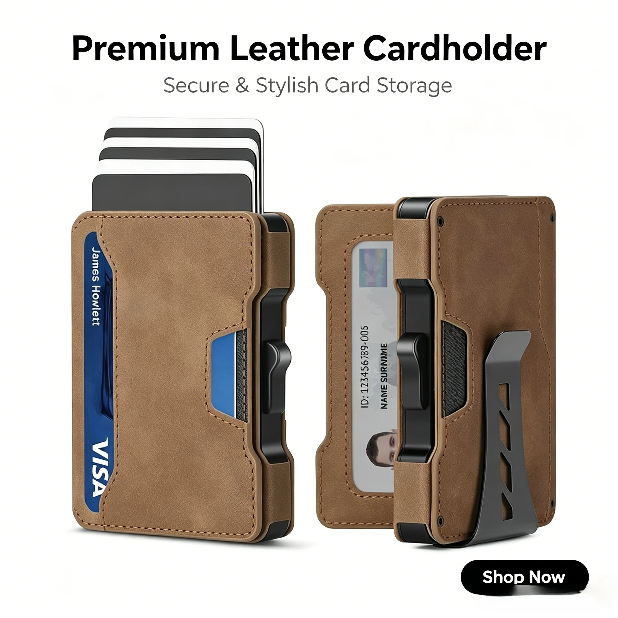 minimalist-slim-men's-wallet-with-money-clip-rfid-blocking-smart-pop-up-card-holder-metal-credit-card-holder