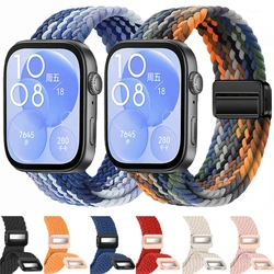 Nylon Braided Strap For Huawei Watch Fit 5/4/3 Magnetic Adjustable Comfortable Wristband For Huawei Watch Fit 5/4 Pro Bracelet
