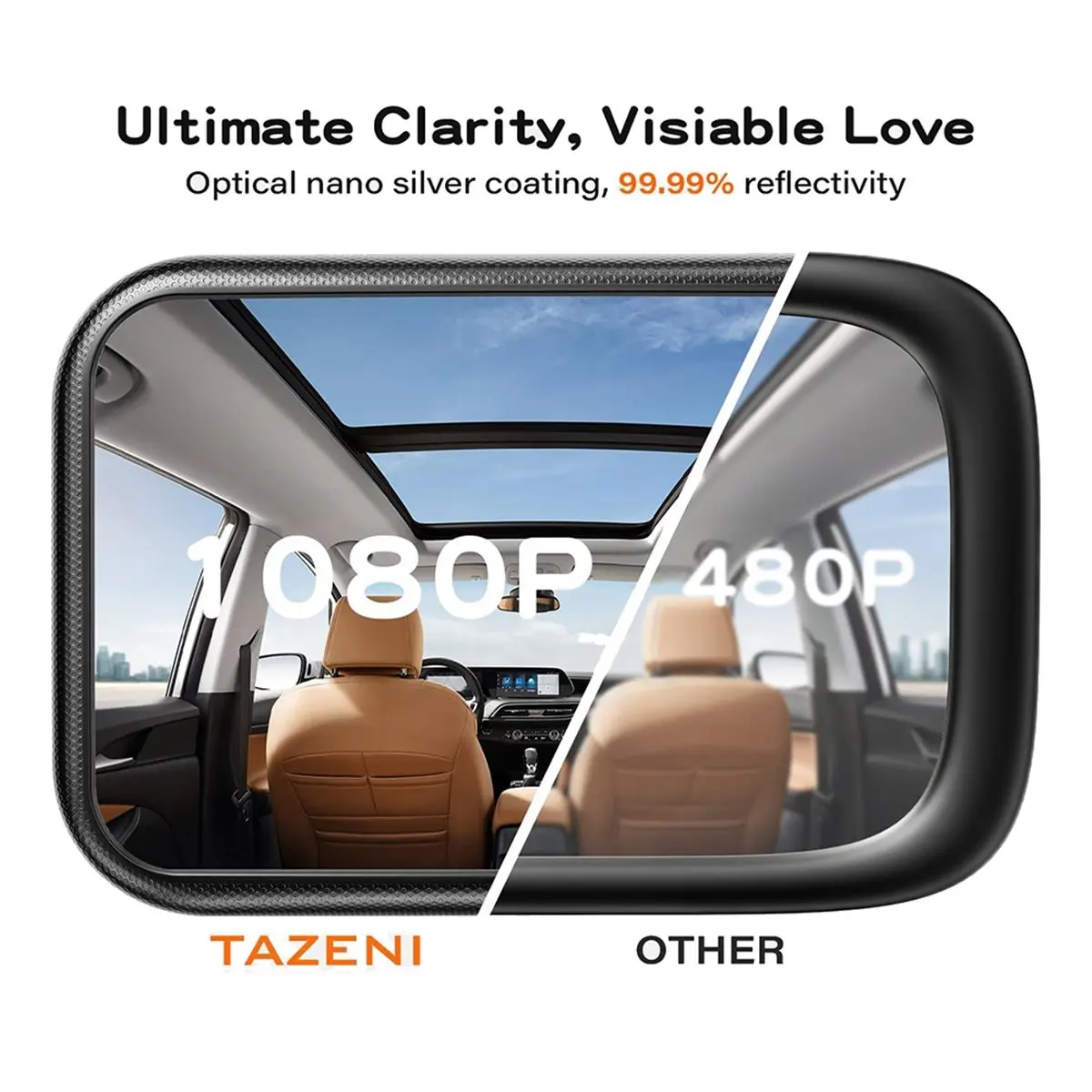 useful Baby Car Mirror for Baby Hook Clip Design Never Shake Baby Mirror for Car Seat Mirror Rear Facing Newborn Essentials