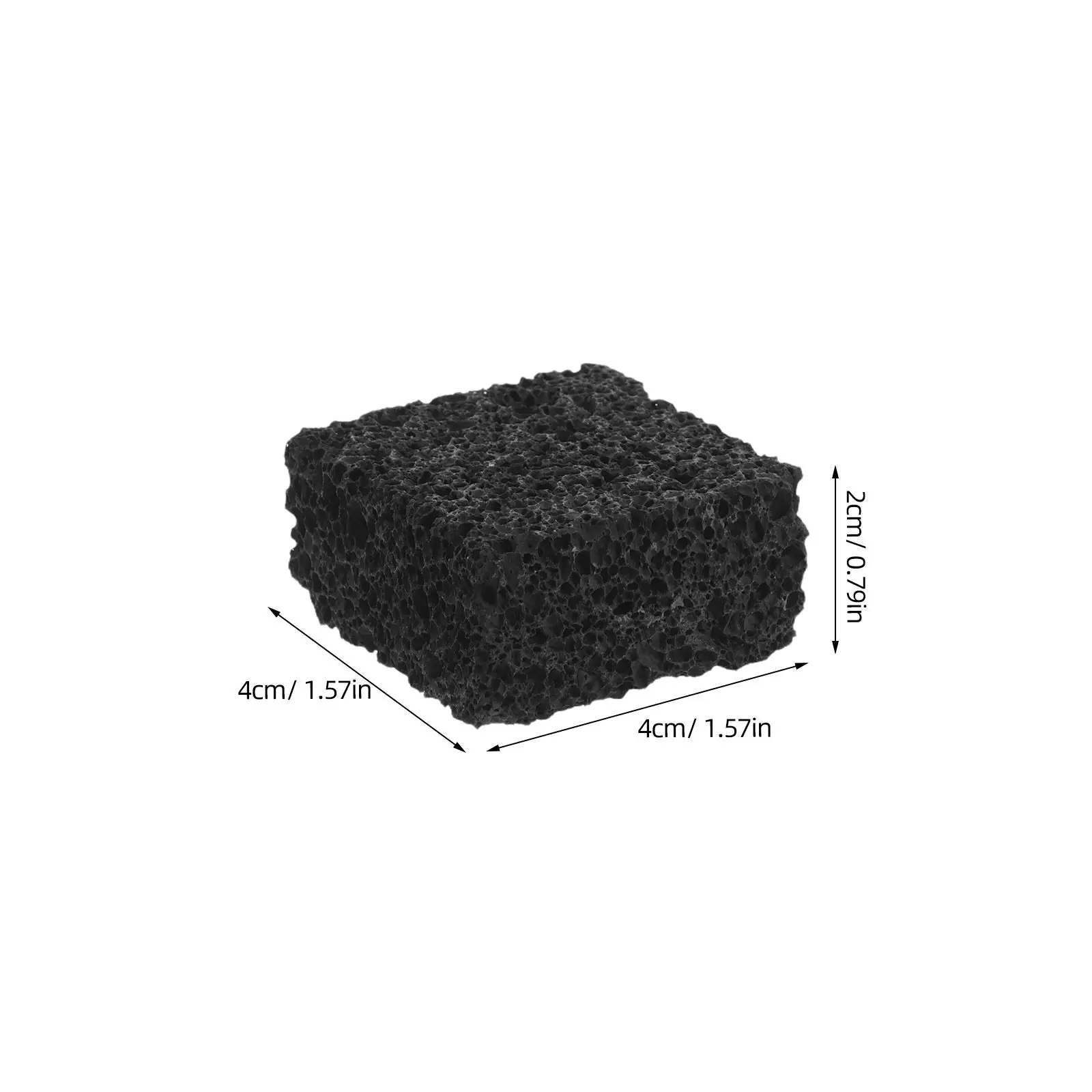 4Pcs Black Lava Stone Diffuser Natural Volcanic Aromatherapy Stones Essential Oil Scent Cubes for Home Office Yoga Meditation