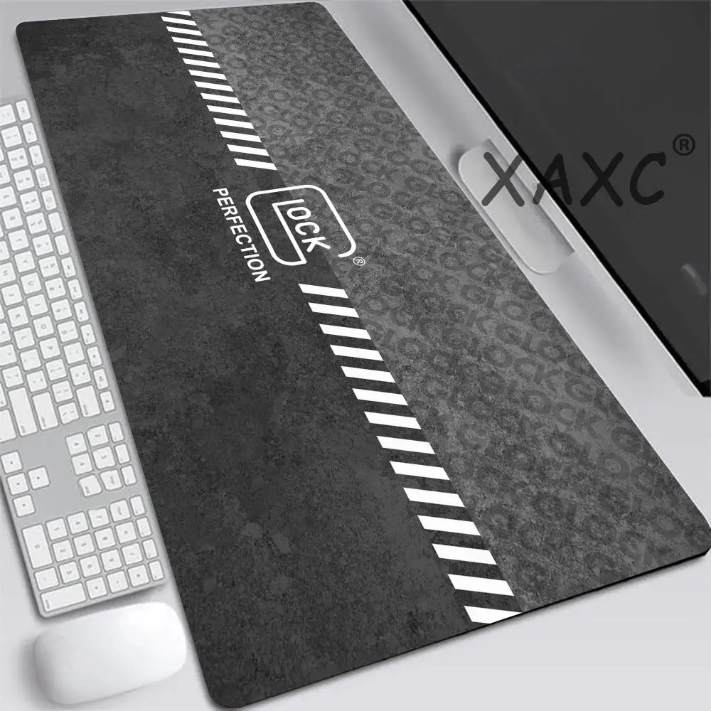 GLOCK Deskmat Anime Mouse Pad Rgb Laptop Accessories Keyboard Mat Desk Protector Gaming Mousepad Gamer Mats Mause Pc Pads Carpet