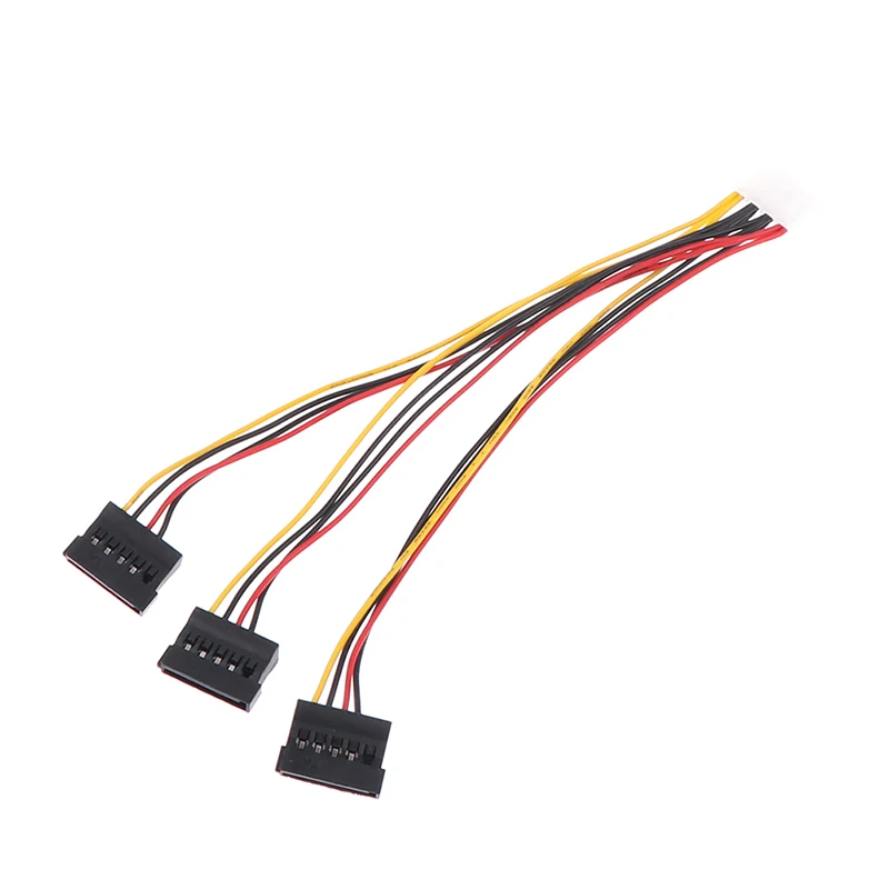 4pin IDE a 3 Serial ATA SATA Power Splitter Cable de extensión Conectores Computadora