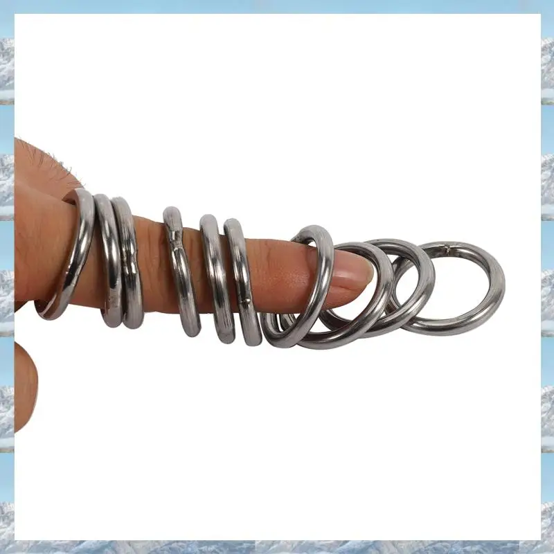 

2025 Hot Style M4 X 30Mm Stainless Steel Strapping Welded Round O Rings 50 Pcs
