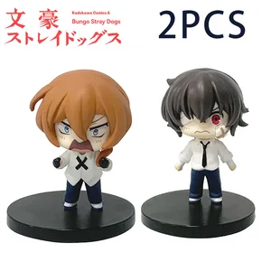 Koleksi Patung Kartun Jepang Figur Osamu Dazai Anjing Liar Bungo Baru 7cm Mainan Lucu Koleksi Mainan Lucu 6 angka anjing liar bungo penjualan terbaik - №