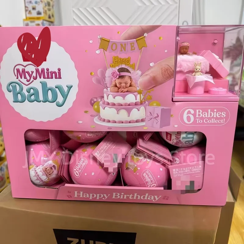 In Stock Blind Box My Mini Baby Happy Birthday Baby Ball Series Zuru 2026 New Mystery Box Collect Toy Gift For Collectors Toys