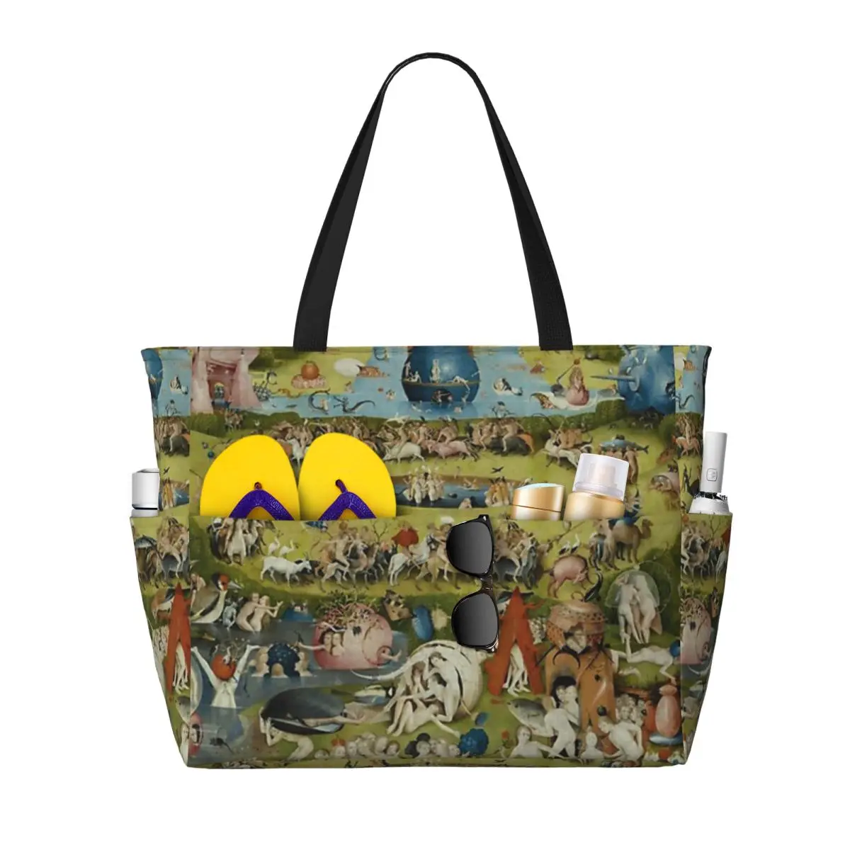 

BOSCH, Иерононус Триптих Сад Земных наслаждений Пляжная большая сумка Спортивная дорожная большая сумка Женская дорожная сумка Сумка для фитнеса