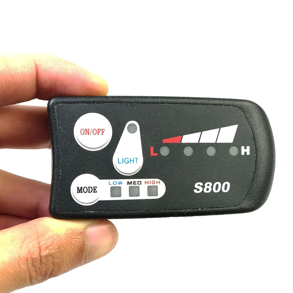 Electric bicycle lithium battery bicycle LED LCD meter S800 monitor 36V48V black