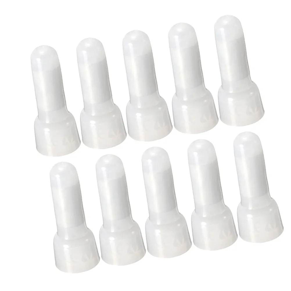 300Pcs Wire Connectors 12-10 Awg Hard Engineering Plastic Crimp Caps with Steel Core for Electrical Lighting Home Wiring Quick