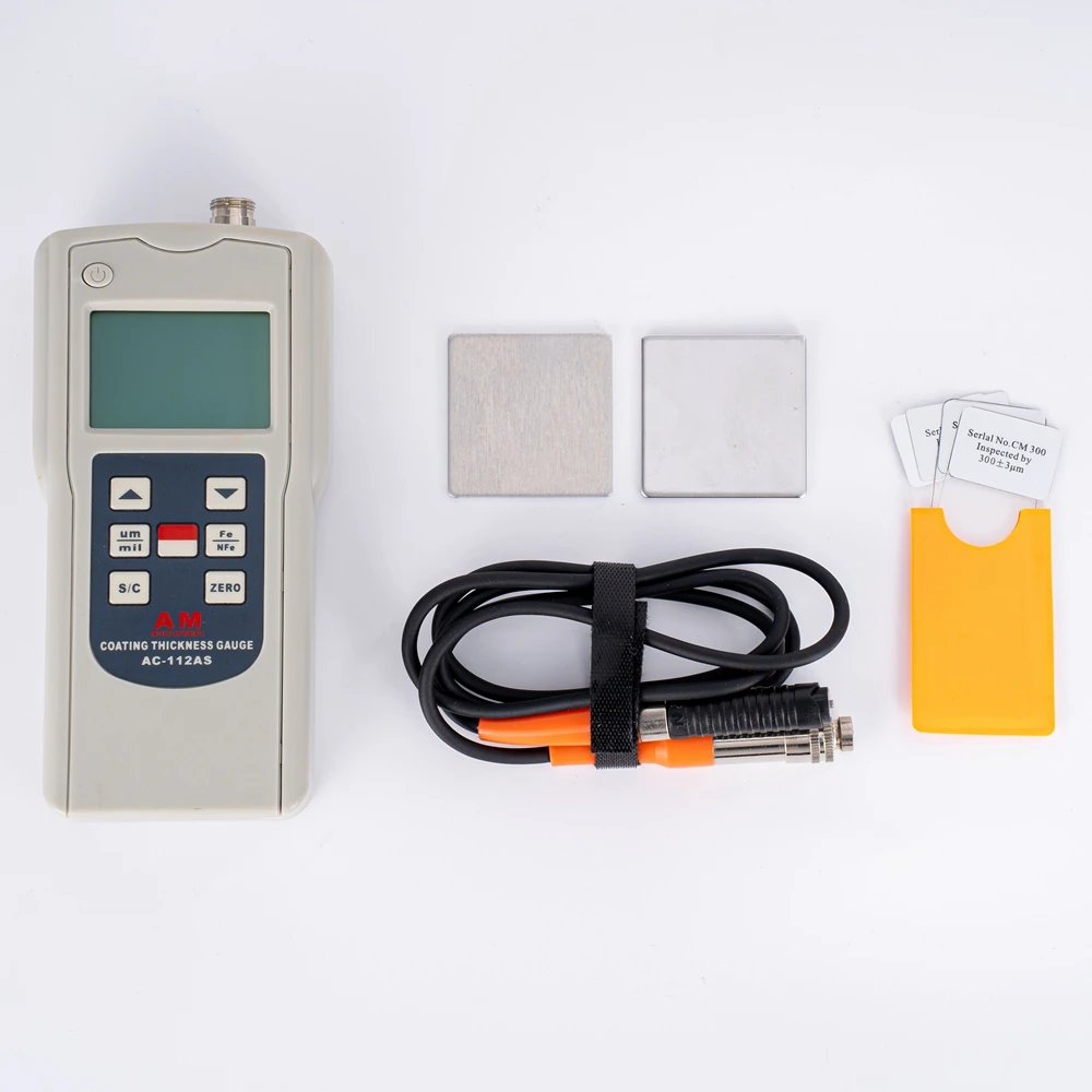 AC-112AS Ferrous and Non-Ferrous Digital Zinc Coating Thickness Gauge 0~1250um