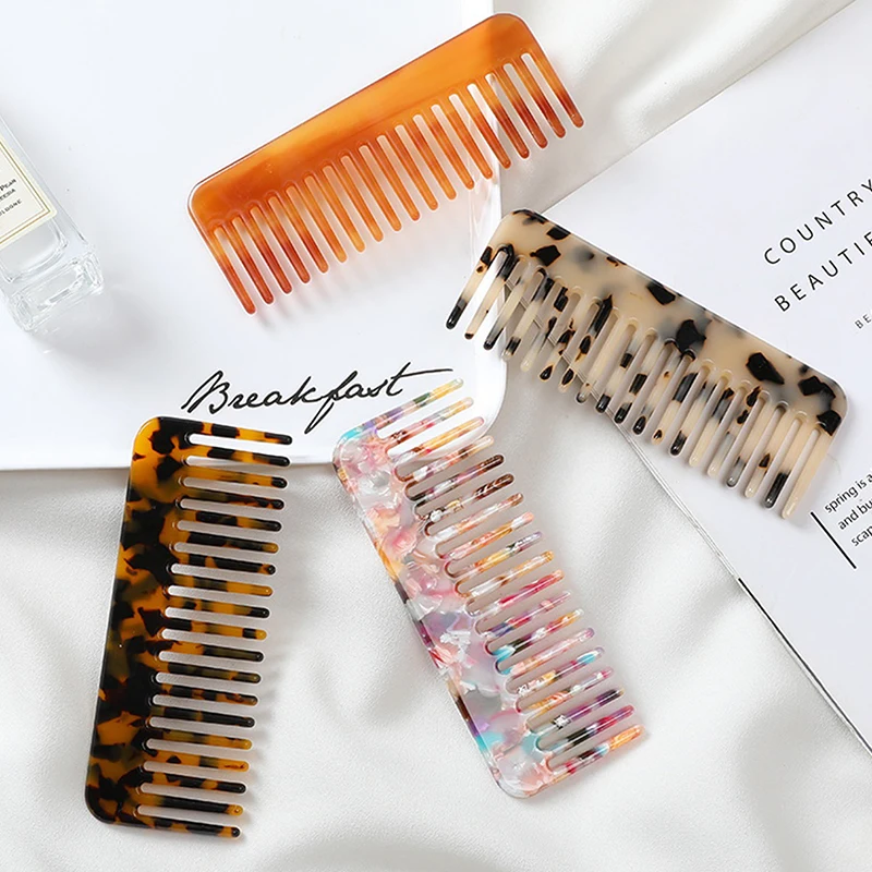 1PCS Korean Design Acetate Hair Combs Colorful Hairdressing Comb Hair Brush.