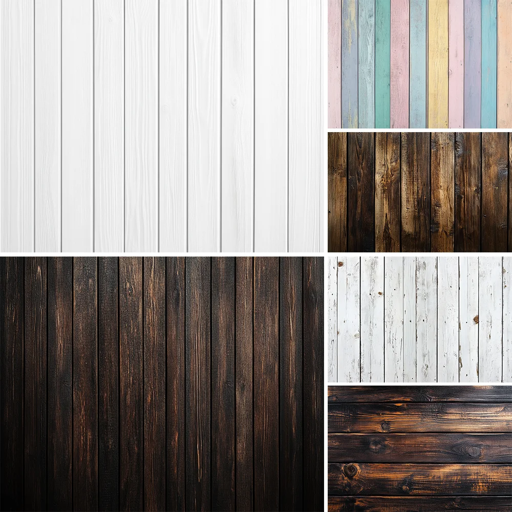 

Wooden Floor Backgrounds for Photography Newborn Photo Shoot Physical Backdrops Photographic Studio Props Object Effect Banner