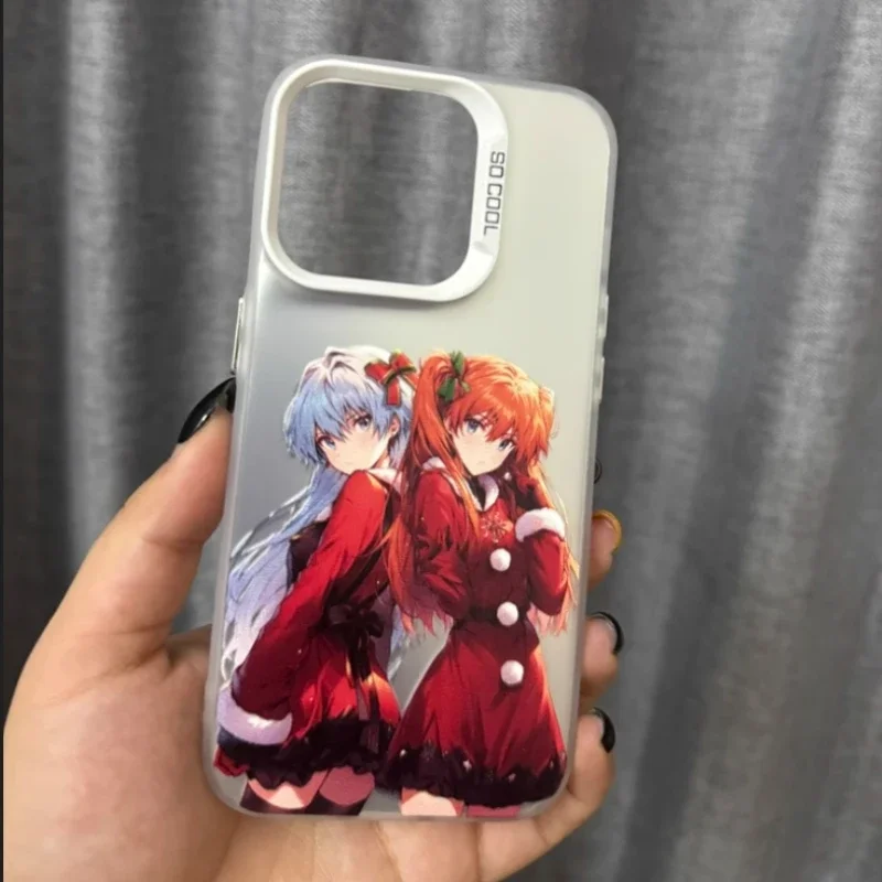 Xiaomi IPhone Huawei Christmas Tpu Phone Case Cartoon Anime EVA EVANGELION Asuka Ayanami Rei Cute Perimeter Fall Protection