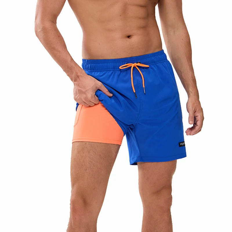 Neueste Herren- und Damen-Laufshorts, Atmungsaktive Schnelltrocknende Sport-Badeshorts mit Taschen, Strand- und Urlaubsshorts – Detail 6