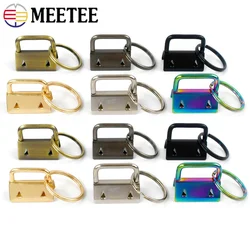 10/20Pcs 20/25/32mm Webbing Tail Clip Buckle Metal O Ring Clasp Keychain Bags Strap End Lock Stopper Buckles DIY Hardware Hook
