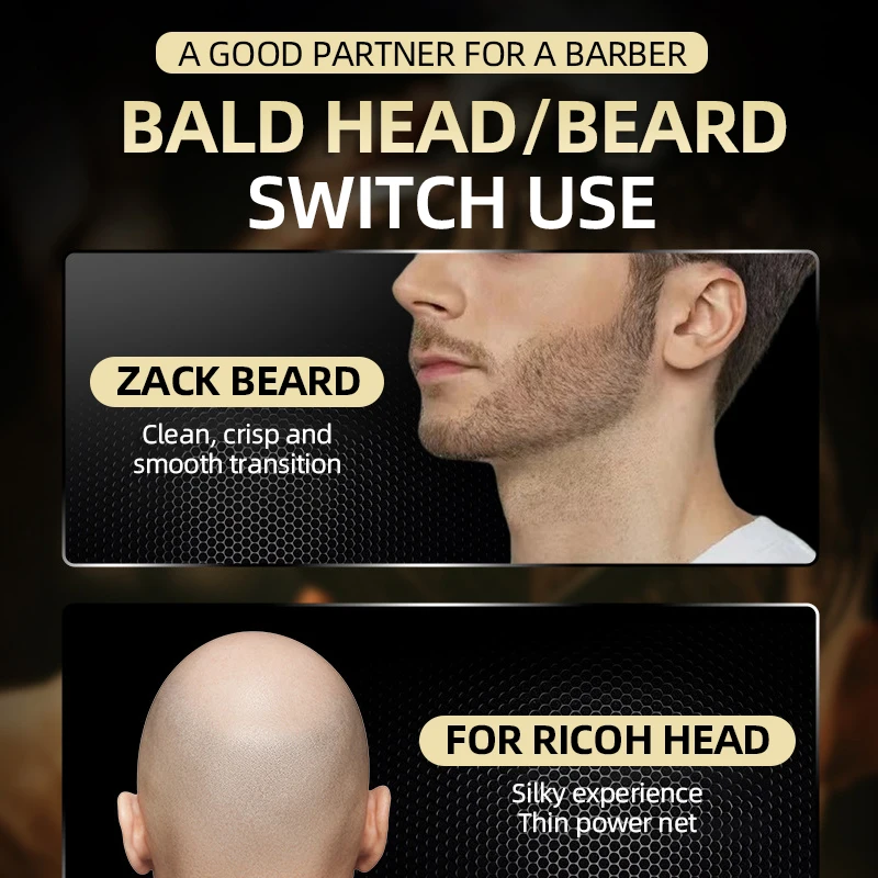 Kemei 8500 RPM Scheerapparaat Professionele Elektrische Scheerapparaat Scheren Machine Krachtige Baard Trimmer Metalen Scheermes LED Display Scheerapparaat voor Mannen