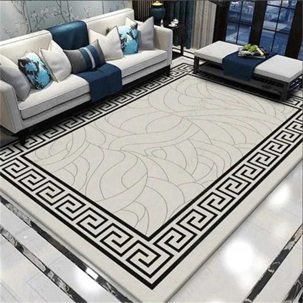 

Modern Luxury Simple Abstract Soft Carpets Non-Slip Mats Rectangle Area Rugs for Kids Living Room Bedroom Study Persian Style