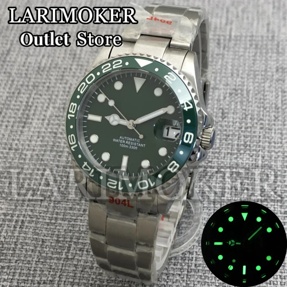 LARIMOKER 36mm38mm40mmNH35A Men's Watch Orange Green Yellow Bule Dial Sapphire Glass Stainless Steel Strap