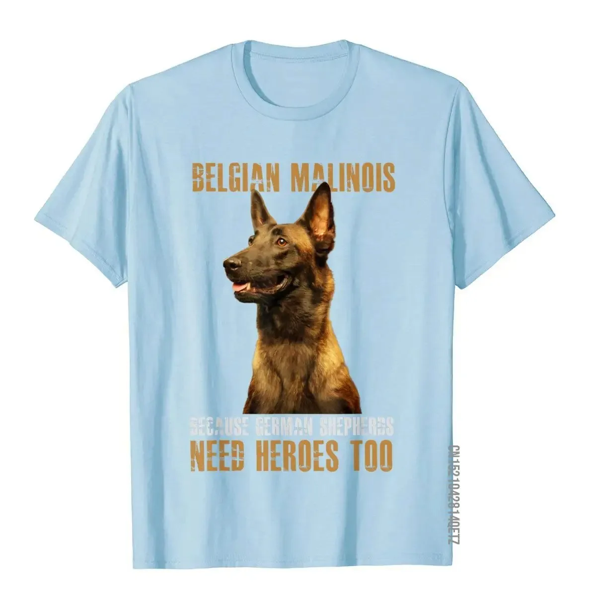 Belgian Malinois American Flag Funny T-Shirt Dog Gift T-Shirt Tops Shirt Fitted Gift Cotton Men's Top T-Shirts Fashionable