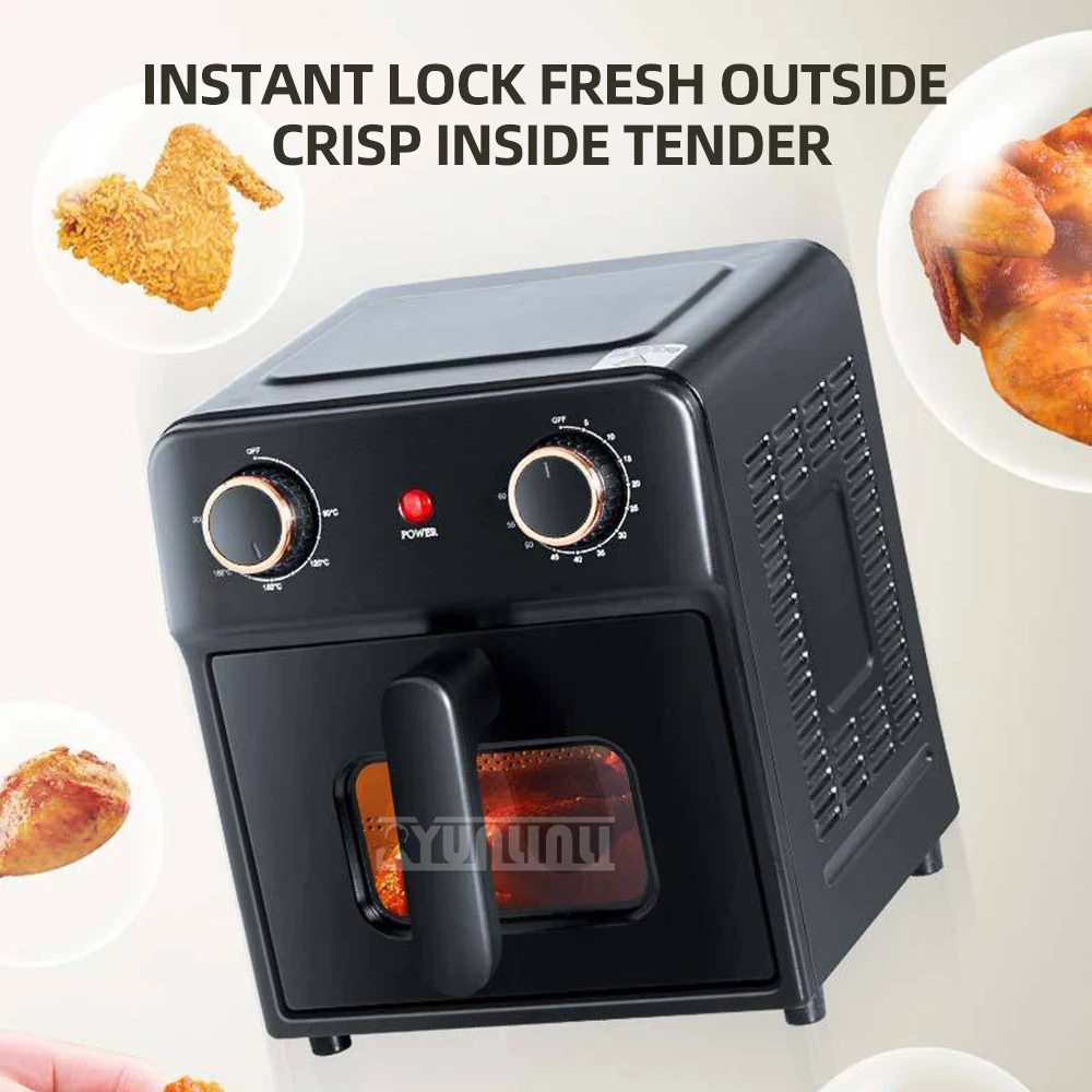 6L Large Capacity Air Fryer Household Multifunctional French Fry Machine with Visual Function