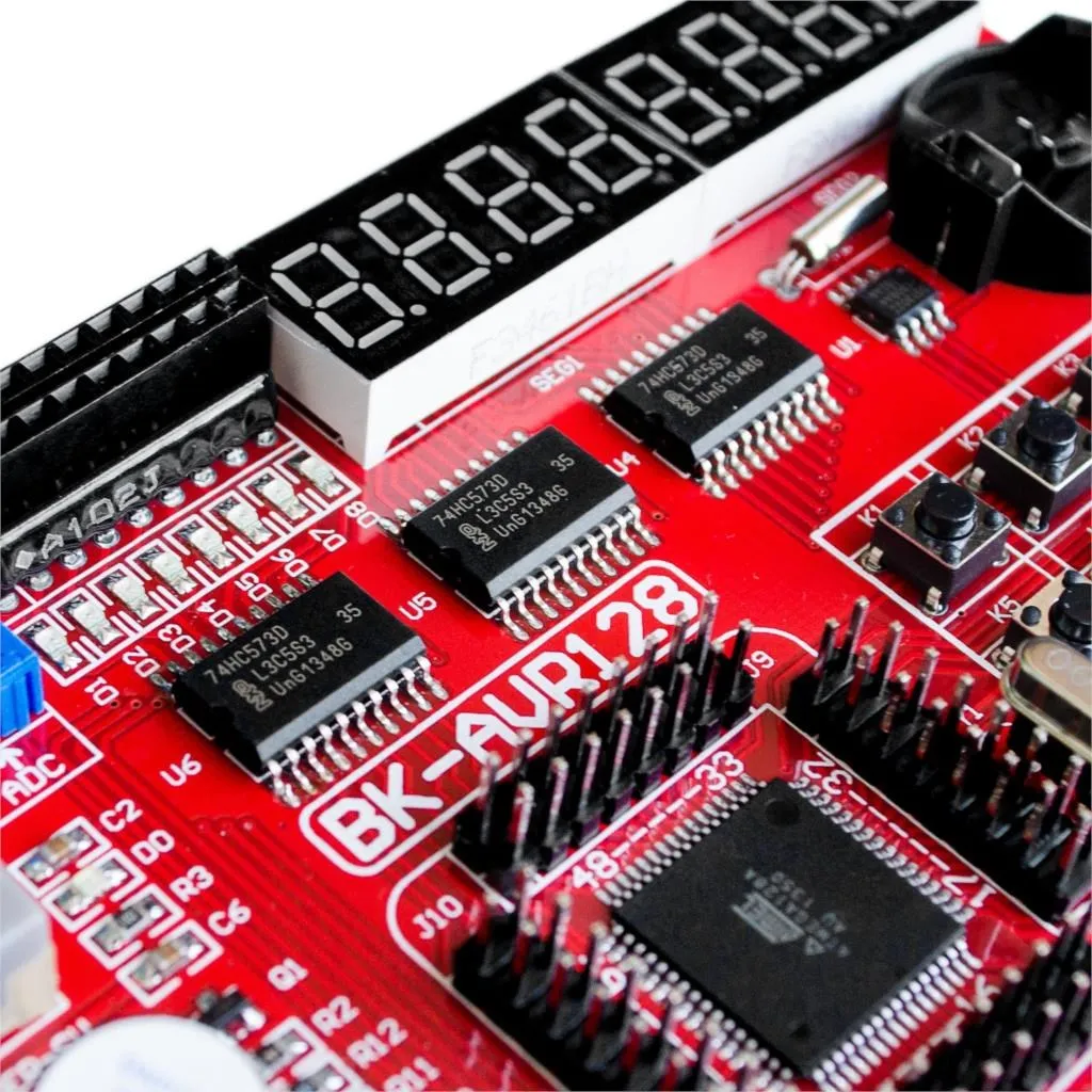 تاج أحمر عروض AVR مجلس التنمية ATMEGA128 لوحة تعليمية تجربة المجلس فائقة فعالة من حيث التكلفة