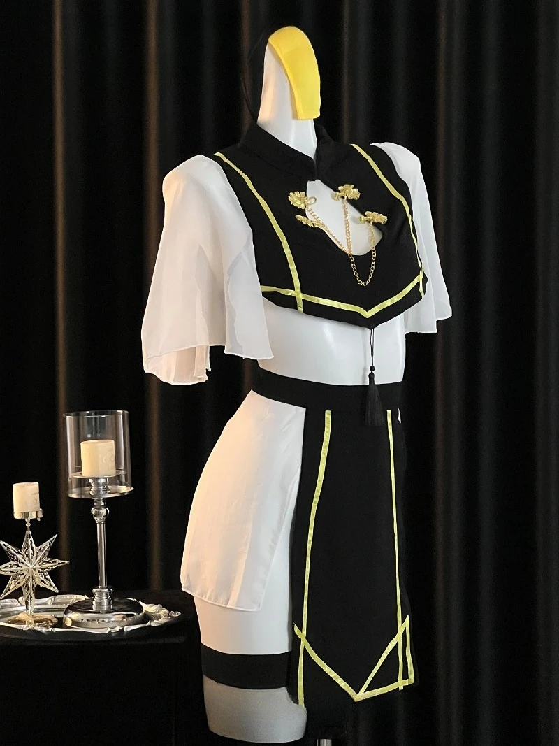 ชุดเดรสสั้นทรงเข้ารูปสำหรับผู้หญิง แรงบันดาลใจจากวันฮาโลวีน ดีไซน์เว้าช่วงตัว ชุดคอสเพลย์สำหรับงานปาร์ตี้ ชุดแฟนซีสำหรับงานวันหยุด ชุดคู่รัก