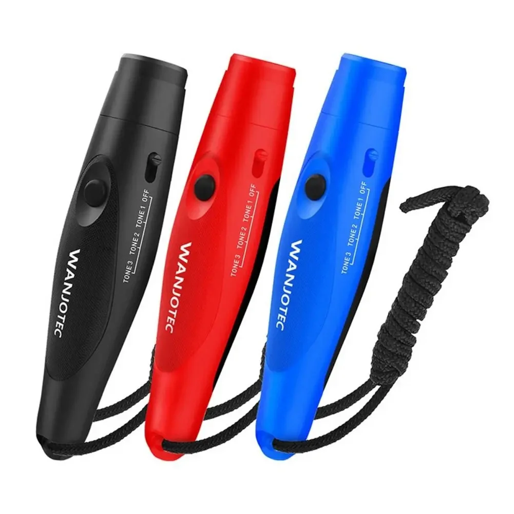 Electronic Whistles 3 Tones High Volume 125dB Loudest Blowless Electric Whistles, Hand Held Outdoor Hiking Emergency Whistle