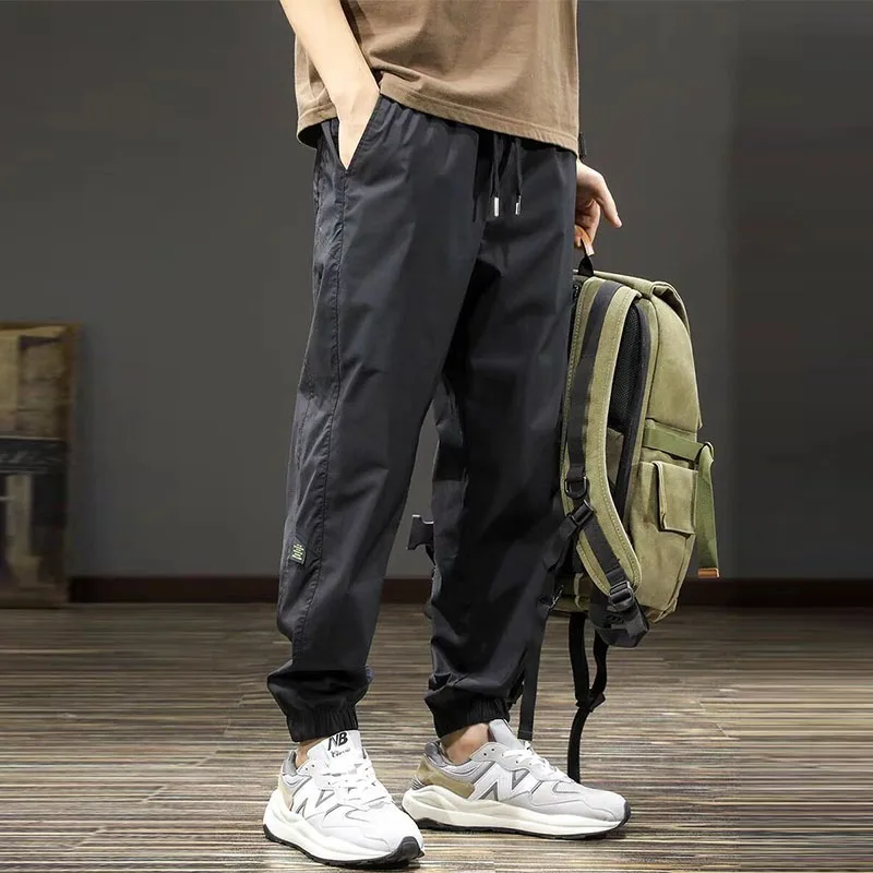 ملابس الصيف الرجالية السراويل البضائع ملابس رجالي السراويل الفضفاضة رجل الرجال اقتصاص السراويل كبيرة الحجم الكورية Dongdaemun 2025 الرياضة الصالة الرياضية #2