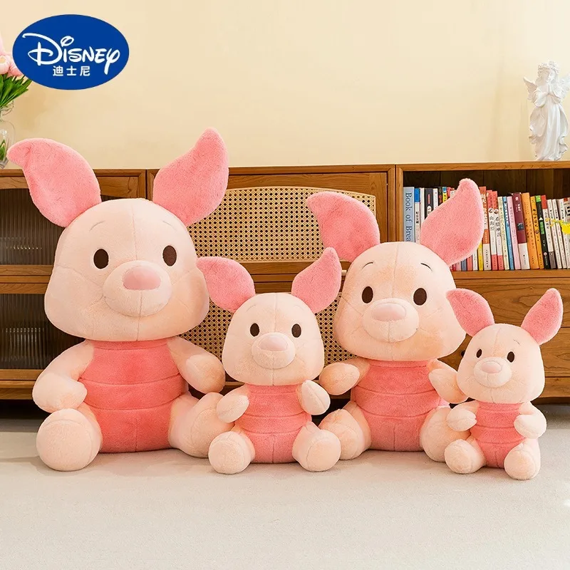 55/70/85cm tamaño grande Disney Piglet Kawaii Anime muñeco de peluche decoración de habitación de dibujos animados almohada de felpa regalos de vacaciones para niños