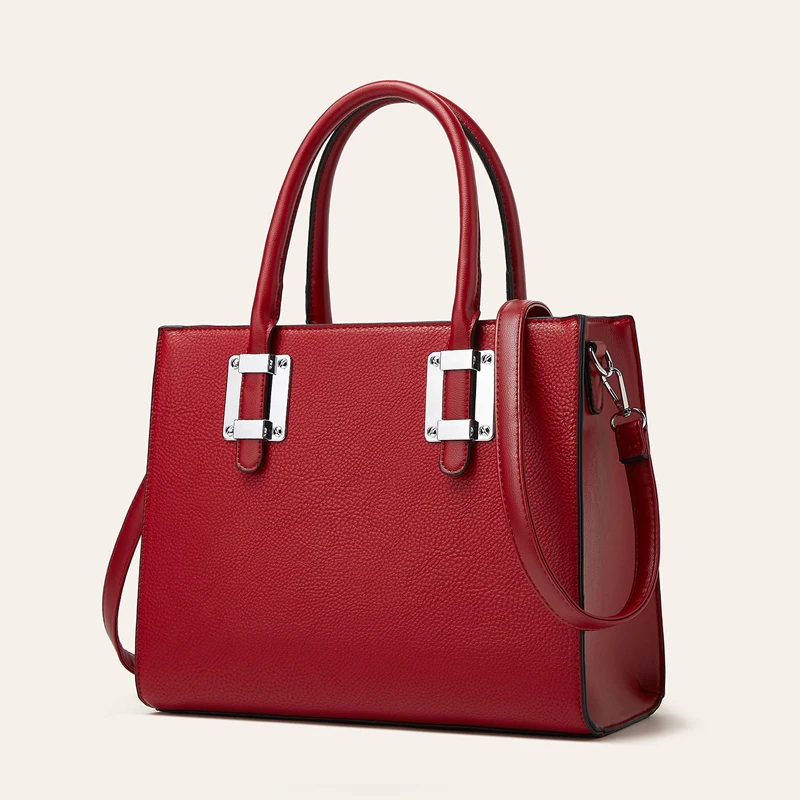 

2025 New Arrival Women's Handbag Fashion Bag, Large Capacity Red Commuter Tote for Elegant, Durable & Lightweight Work Bag