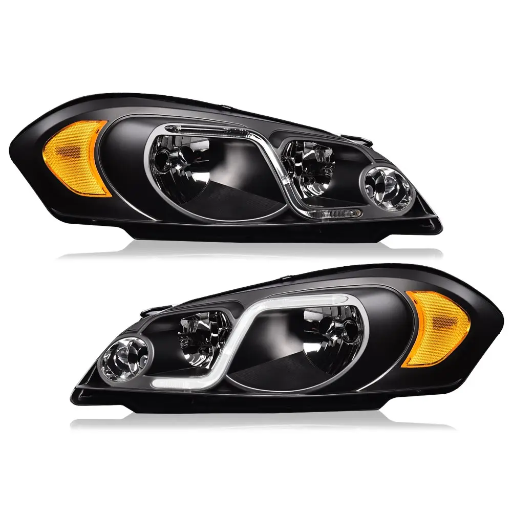 

Led Drl Headlights Compatible with Chevy Monte Carlo 2006-2007/Chevy Impala 2006-2013/Chevy Impala Limited 2014-2016