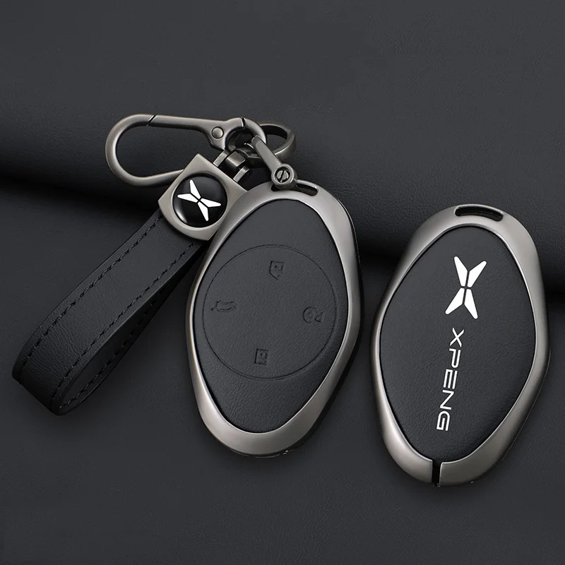 Zinc Alloy Car Key Case Cover For Xiaopeng xpeng p7 p7i p5 g3 g3i g9 g6 22-23 Key Housing Package Car Accessories