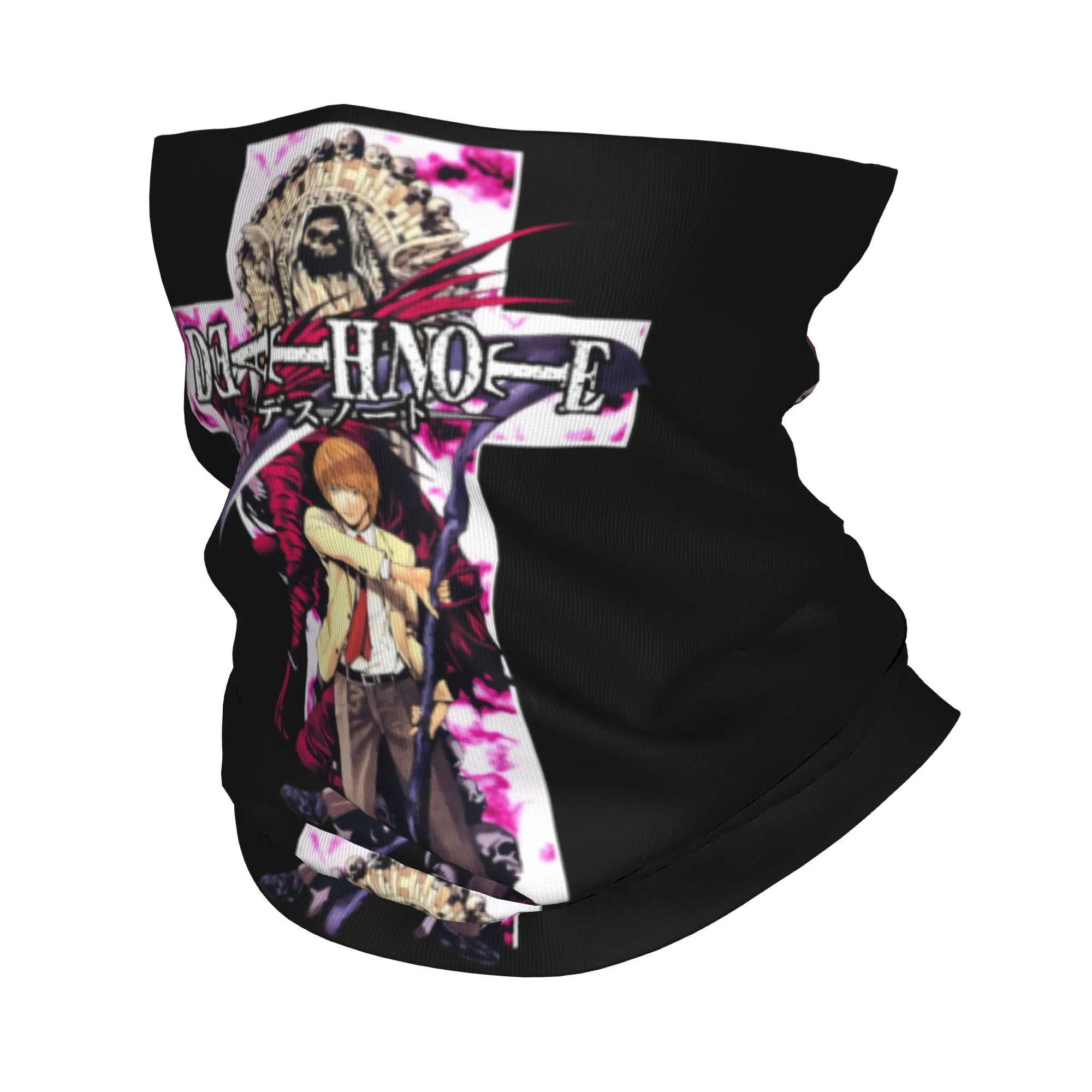 Death Note Light Yagami Ryuk  Bandana Neck Gaiter Windproof Face Scarf Cover Men Women Manga Anime  Headwear Tube Balaclava