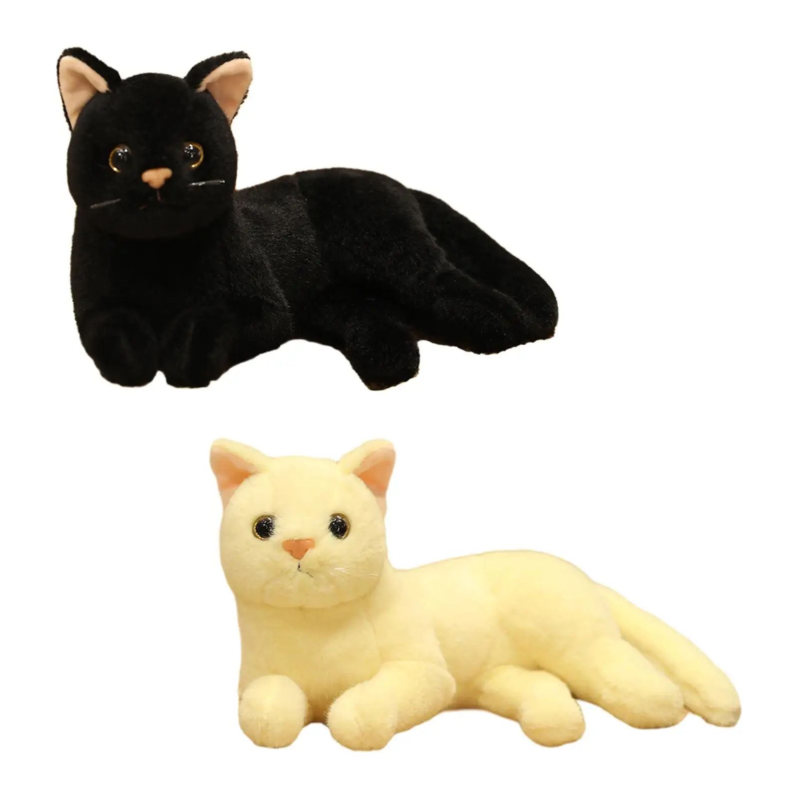 Plush Cat Dolls Cute Room Decoration Cat Pillow for Car Office Living Room