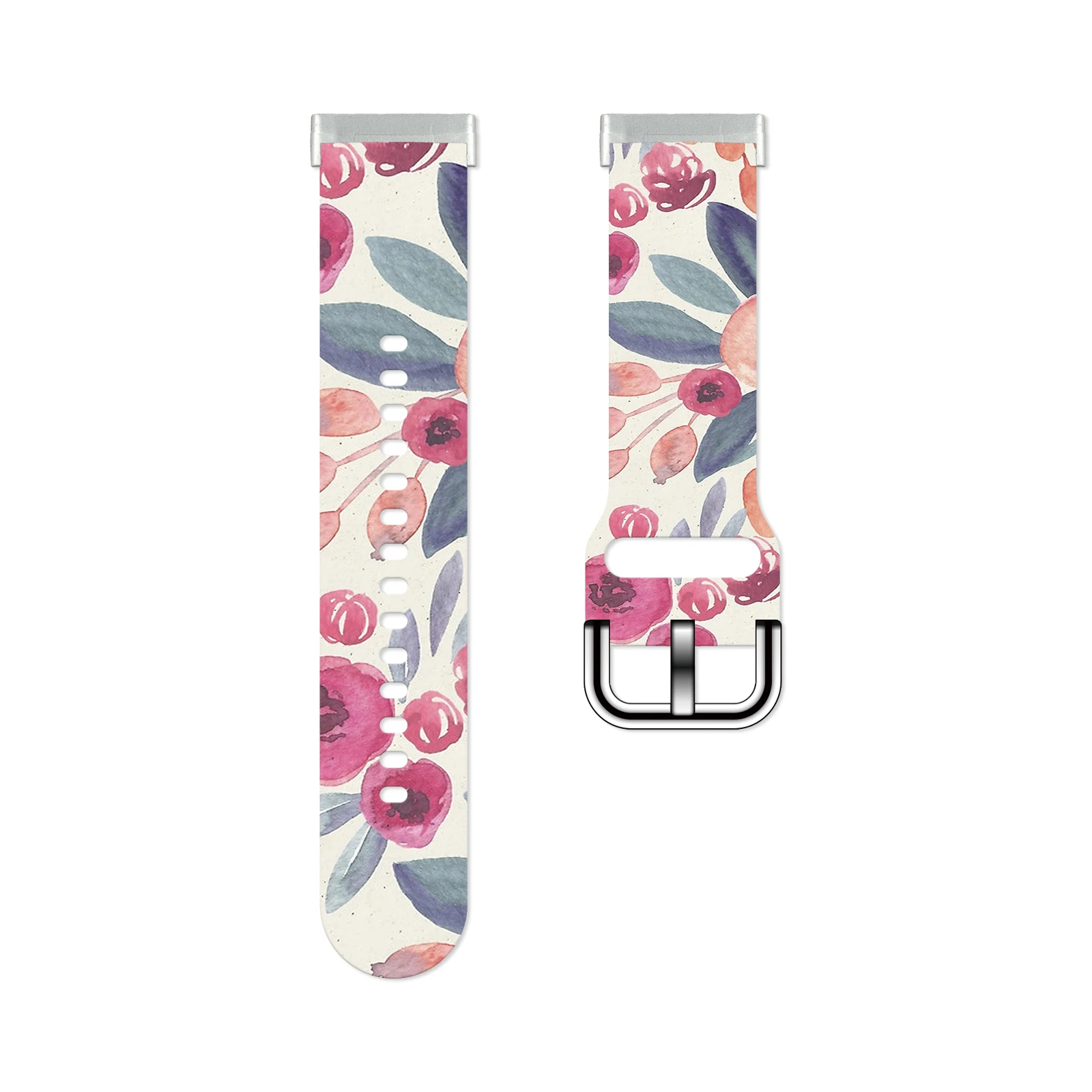 

Flower Series Printed Strap for Fitbit Sense/Sense 2 Watchband Replaceable Bracelet for Versa 4/3 Watch Band for Women as a Gift