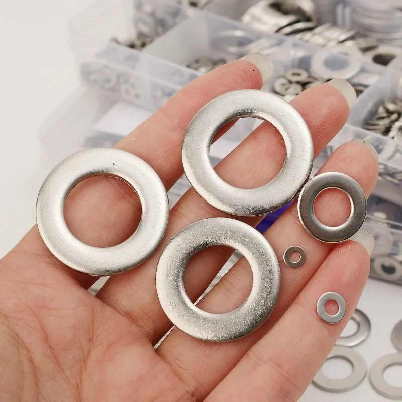 Rondelles de verrouillage à ressort en acier inoxydable, joints toriques en métal, ensemble de joints plats, attaches, Kits d'assortiment de matériel M2 M2.5 M3 M4 M5 M6 M8 M10
