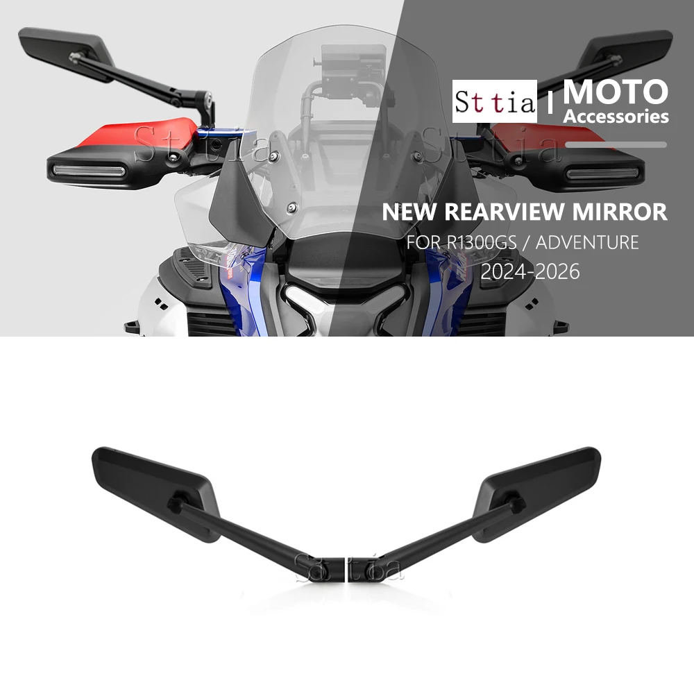 

Зеркала заднего вида R1300GS 2026 для мотоциклов BMW R1300GS ADV R1300GS Adventure, регулируемые, скрытые, боковые, на конец руля