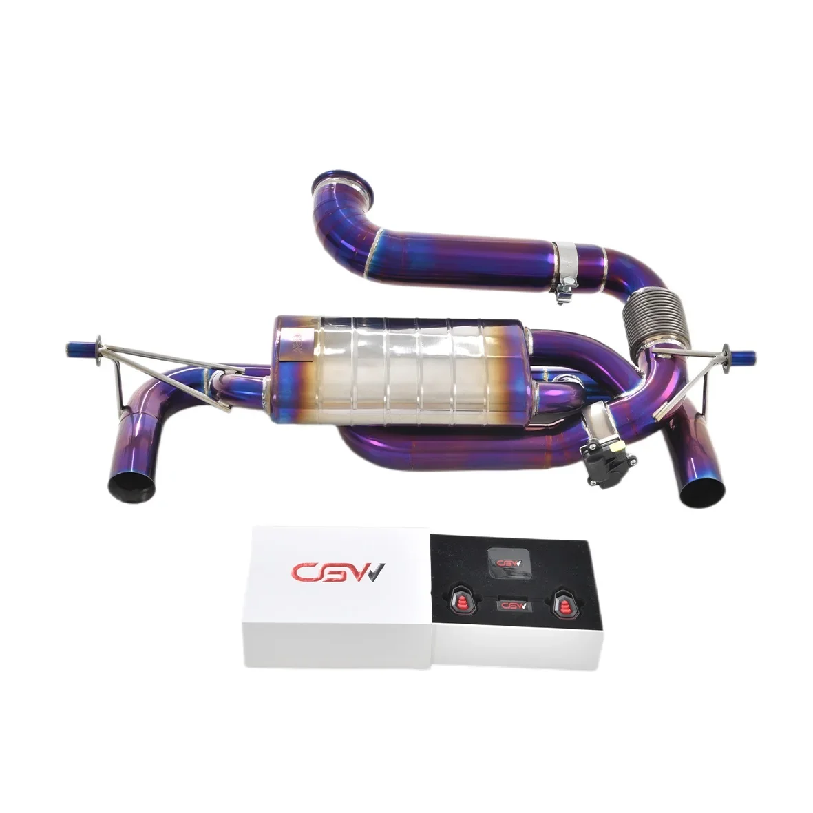 

CGW High Performance Easy Installation Automobile Purple Burnt Titanium Catback Exhaust Pipes For Lotus EMIRA 2.0T