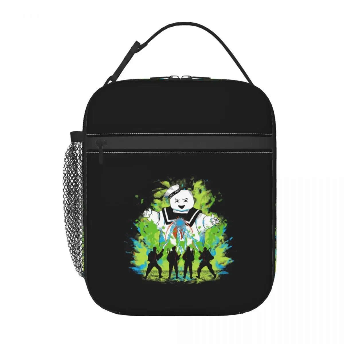 Custom Ghost Buster Lunch Bag Women Cooler Warm Insulated Lunch Boxes for Student School