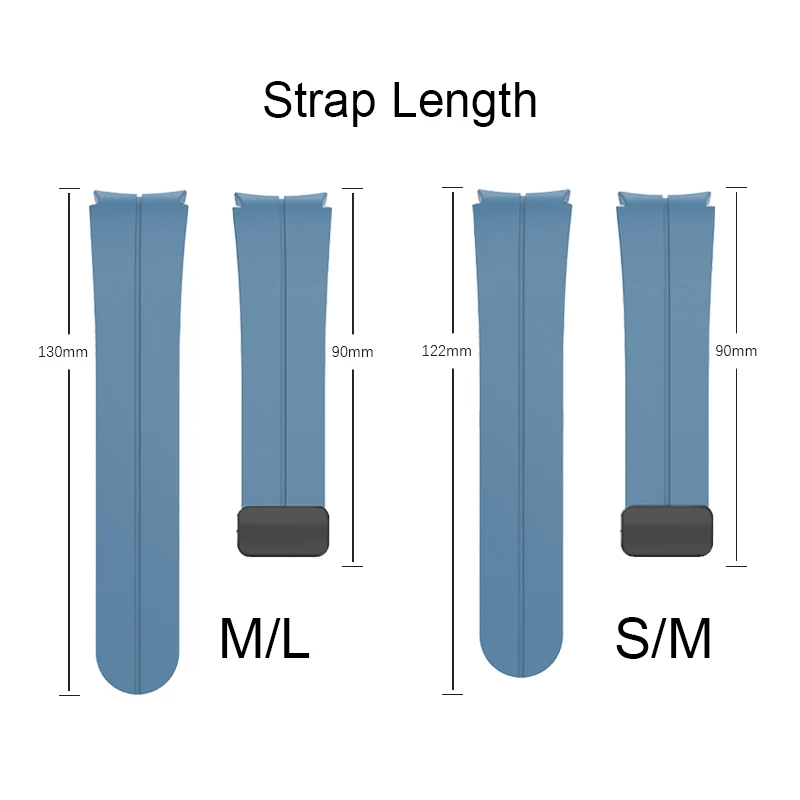 المغناطيسي أضعاف سيليكون باند لسامسونج غالاكسي ساعة 6 44 مللي متر 40 مللي متر/6 الكلاسيكية 47 مللي متر 43 مللي متر D مشبك تصميم حزام ساعة اكسسوارات