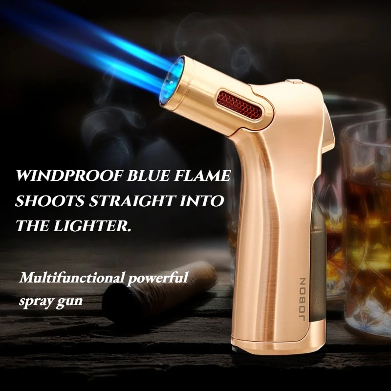 

High Level of Appearance Four Flames Shooting Directly Into The Lighter Cigar Inside High-end gifts Cigar Accessories