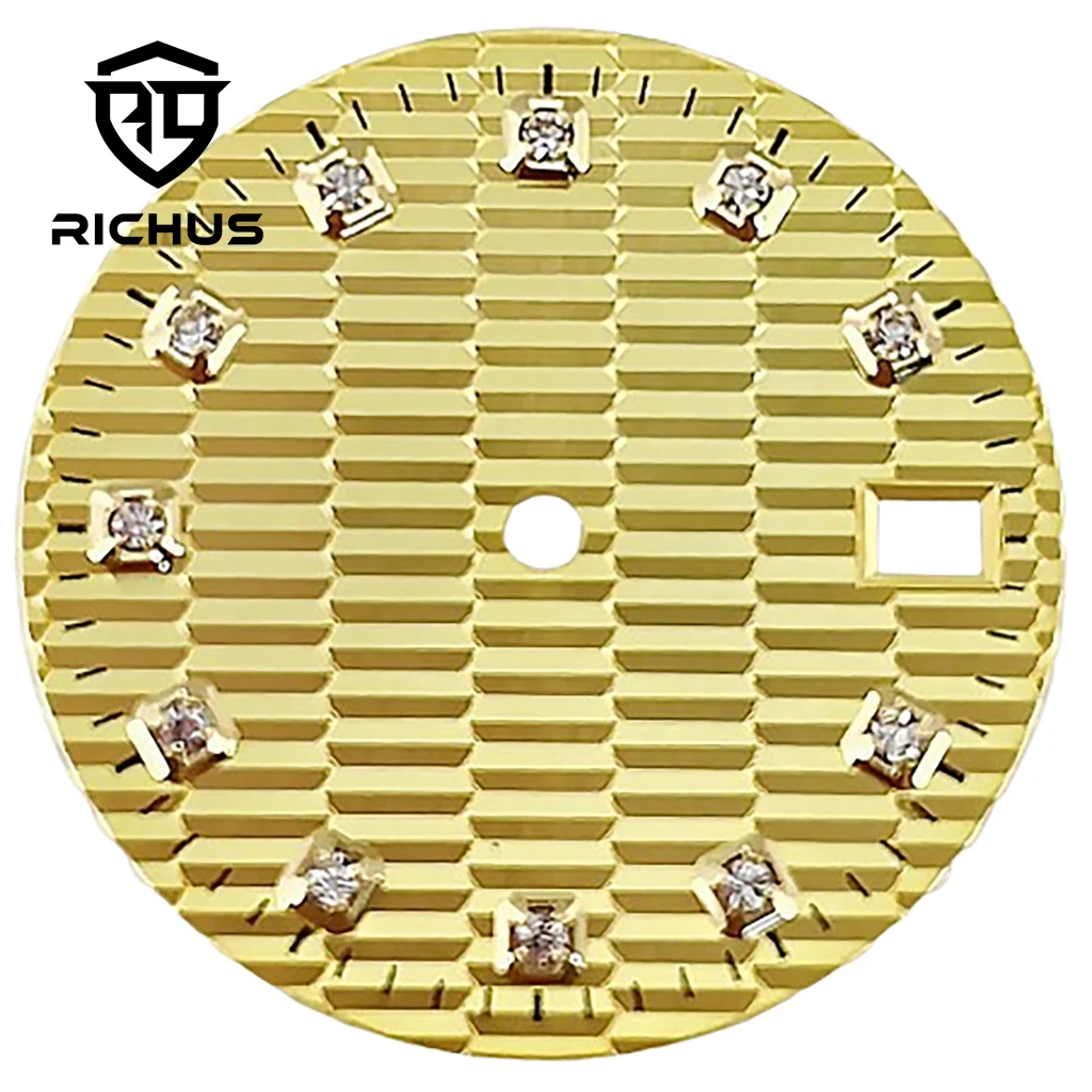 RICHUS 28.5mm 시계 다이얼 NH35 다이얼 NH34 NH35 NH36 Movemennt 시계 액세서리